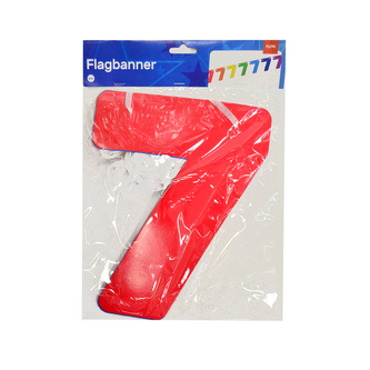 Girlanda papír číslo 7 6 m