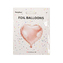 Foliový balonek srdce rose gold 45 cm - balené