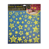 Samolepky na zeď hvězdičky svítící 31x31 cm
