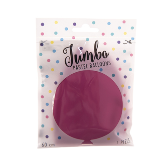 Balónek latex pastel tm. růžový pr. 60 cm