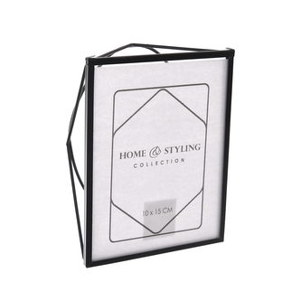 Fotorámeček kov černý 15x20 cm