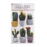 Samolepky na zeď kaktusy 3D 29x49 cm
