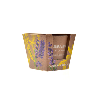 Svíčka sklo s vůní Lavender/Lemon 115 g 9x9x9 cm