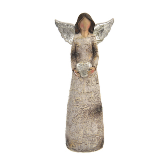 Anděl se srdcem 11x6,5x24 cm