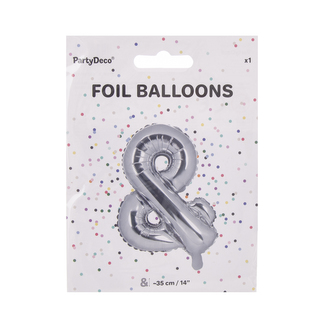 Balónek fólie & stříbrný 35 cm