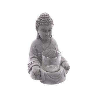 Budha cement na svíčku 11x12x17 cm
