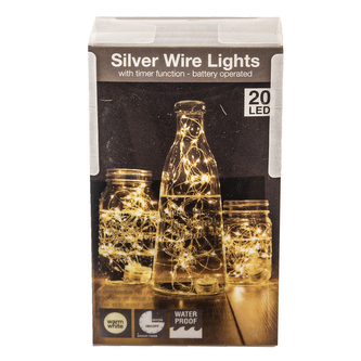 LED světýlka žlutá do vody 20 LED