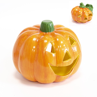 Dýně ker. na svíčku 18x14,5 cm