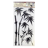 Samolepky na zeď bambus černý 32x60 cm