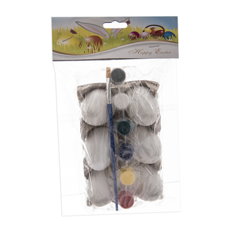 Kreativní sada vajíčka 6 ks 6 cm Kreativní sada vajíčka 6 ks 6 cm