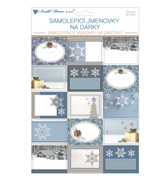Jmenovka na vánoční dárky 30 ks 20x32 cm