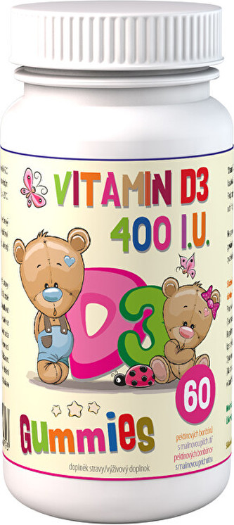 Clinical Vitamin D3 400 I.U. Gummies 60 pektinových bonbónů