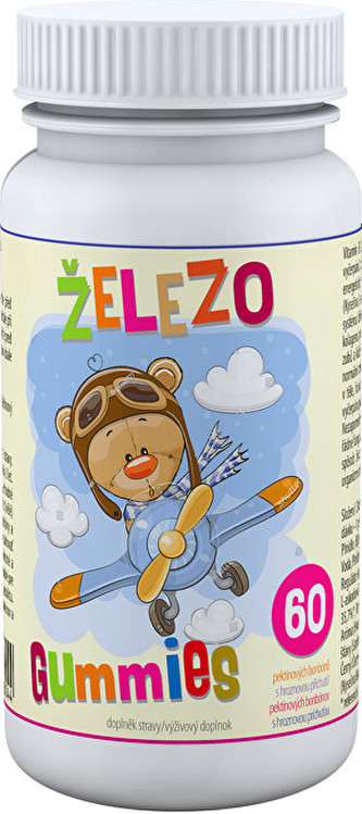 Clinical Železo Gummies 60 pektinových bonbónů
