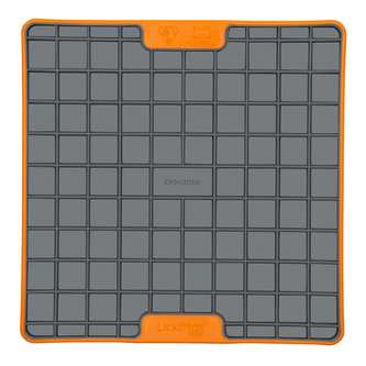 LickiMat Playdate TUFF lízací podložka oranžová