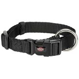 Obojek PREMIUM - černý - M-L:35-55cm/20mm