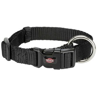 Obojek PREMIUM - černý - M-L:35-55cm/20mm