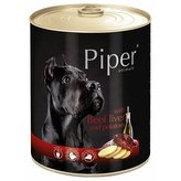 PIPER s hovězími játry a bramborami, konzerva pro psy 800g
