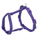 Postroj pro kočku PREMIUM, s vodítkem, 25-45cm/10mm, 1.20m, violet - DOPRODEJ