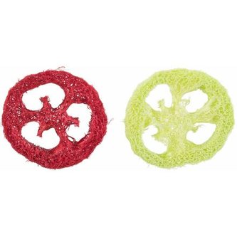 Set koleček - 2ks, hračka pro hlodavce, lufa, 6 cm