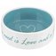 Pet´s home keramická miska 0,3l/12 cm bílo/petrolejová