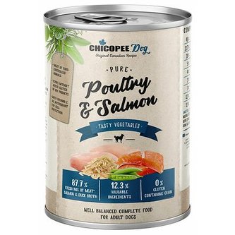 CHICOPEE ADULT čisté drůbeží, rybí filet pro psy 400 g - DOPRODEJ