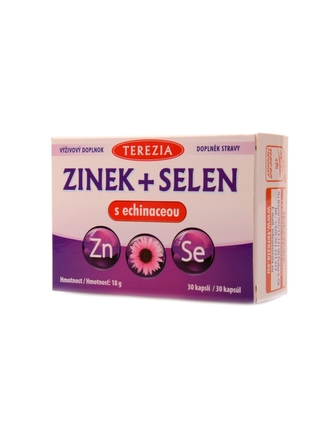 Terezia - Zinek + selen s echinaceou 30 kapslí Terezia - Zinek + selen s echinaceou 30 kapslí