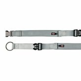 Obojek EXPERIENCE extra široký M-L 37-50 cm/30 mm,  - stříbrný - DOPRODEJ