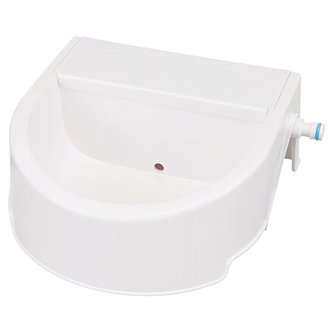 Automatické venkovní pítko na vodu, 1,5l/ 24 x 10 x 23 cm, bílá