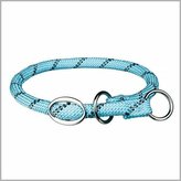 Sportovní obojek lanový, M: 45 cm/  Ø 8mm, světlemodrá - DOPRODEJ