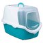 WC VICO kryté s dvířky a filtrem, EASY CLEAN 56x40x40cm,  - tyrkysovo/bílé