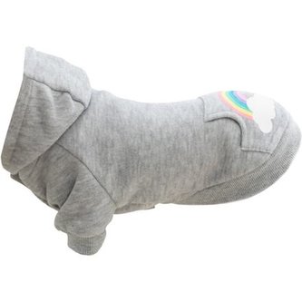 Mikina s kapucí RAINBOW FALLS šedá - XXS:18cm,hruď:28cm,krk:22cm