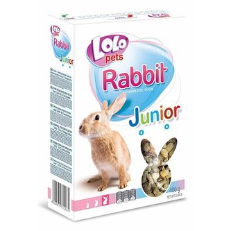 LOLO JUNIOR kompl. krmivo pro králíky 8-12 měs.400g krabička