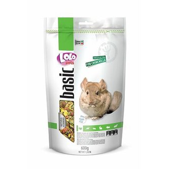 LOLO BASIC kompletní krmivo pro činčily 600 g Doypack