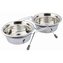 Nerez stojánek + 2 misky se silikonovým kroužkem 900ml/16cm