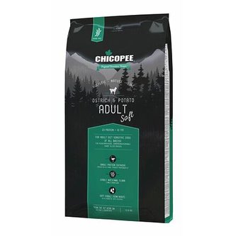 CHICOPEE HOLISTIC SOFT ADULT OSTRICH-POTATO 12 kg - DOPRODEJ