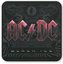 Tácek pod sklenici AC/DC: Black Ice (10 x 10 cm) korek