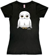 Dámské tričko Harry Potter: Hedwig (XS) černá bavlna