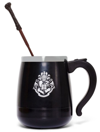 Plastový hrnek s nerezovým vnitřkem Harry Potter: Bradavice (objem 450 ml)