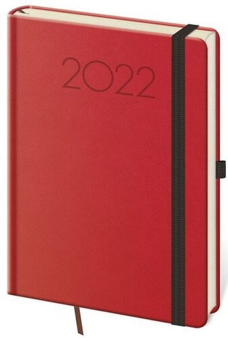 Diář 2022 týdenní A5 New Praga - červená