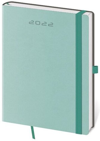 Diář 2022 Flexies - mátový, týdenní, B6 Diář 2022 Flexies - mátový, týdenní, B6