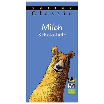 Bio klasická mléčná čokoláda Zotter, 70 g