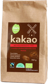 Fairobchod Bio kakaový prášek plnotučný holandského typu, 150 g