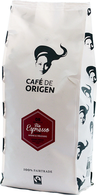 Bio zrnková káva Espresso Café de Origen, 1000 g