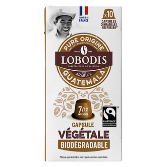 Lobodis Kompostovatelné kávové kapsle Guatemala s nulovým odpadem, 10 ks (pro Nespresso®)