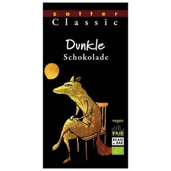 Bio klasická hořká čokoláda Zotter, 70 g