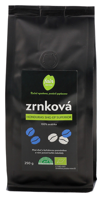 Fairobchod Bio zrnková káva Honduras SHG Superior, 500 g
