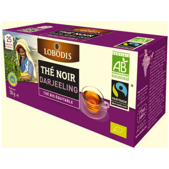 Lobodis Bio černý čaj Darjeeling Ambootia, porcovaný 25 x 2 g