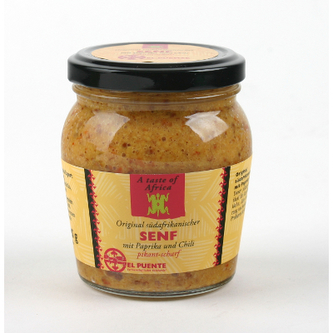 El Puente Hořčice s paprikou a čili z JAR, 235 g