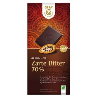 Gepa Bio hořká čokoláda se 70 % kakaa Amaribe, 100 g