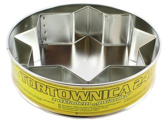 Forma na dort 240 mm s vložkou ve tvaru hvězdy